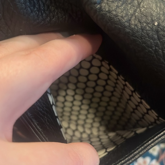 Brighton Barbados zip top  Black Leather Shoulder Bag - Picture 4 of 12